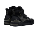 Replay Mens Astro Speed Camo Sneaker In Black And Grey