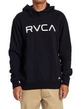 RVCA Mens Big Rvca Logo Hoodie In Black