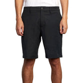 Rvca Mens Back In Hybrid Shorts In Black