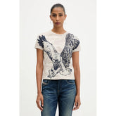 Diesel Ladies T-Uncutie-Long R1 T-Shirt In Beige