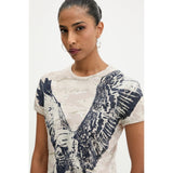 Diesel Ladies T-Uncutie-Long R1 T-Shirt In Beige
