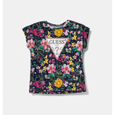 Guess Girls T-Shirt In Navy/Multi