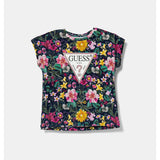Guess Girls T-Shirt In Navy/Multi