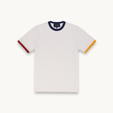 Tshepo Jeans Plain Flag Ribbed T-Shirt White