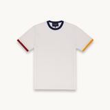 Tshepo Jeans Plain Flag Ribbed T-Shirt White