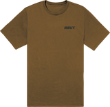 Hurley Mens Small Fastlane Short Sleeves T-Shirt Brown