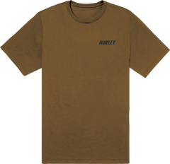 Hurley Mens Small Fastlane Short Sleeves T-Shirt Brown