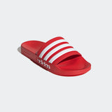 Adidas Unisex Adilette Shower Slides In Red/White