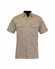 Sniper Mens Short Sleeve Adventure Shirt In Khaki