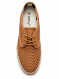 Aerofit Ladies Flat Shoes In Dark Tan