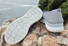 Aerofit Ladies Grey And White slip on shoes