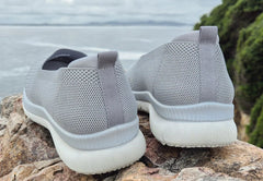Aerofit Ladies Grey And White slip on shoes