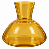 Fashion Footed Glass Bowl Vase In Yellow