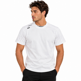 Icon Milano Mens Shoulder Logo T-Shirt In White