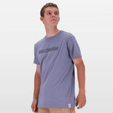 Salomon Mens Baltoro Short Sleeves T-Shirts In Blue Granite