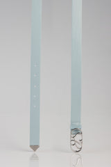 Sissyboy Ladies Belt With SB Logo Hardware In Light Blue