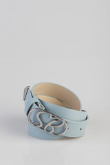 Sissyboy Ladies Belt With SB Logo Hardware In Light Blue