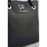 Sissyboy Debossed Print Tote Bag In Black