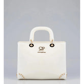 Sissy boy Bg828 Brief Case With Gold Trim Cream - One Size