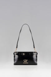 Sissyboy Ladies Black Structured Shoulder Bag