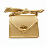 Sissy Boy Handbag With Bow Knot Strap Detail in Bronze
