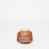 Miss Black Ladies Bina 1 Heel Sandals In Chocolate