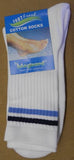 Bio Guard Mens Tennis/Sport Socks In White/Navy/Sky