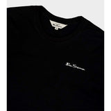 Ben Sherman Mens Essential Long Sleeve Crew T-Shirt In Black