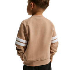 Nike Kiddies Boys Nsw Itz Ft Oversize Crew Sweatshirts In Hemp