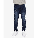 Soviet Mens Fashion Skinny Jeans In Dark Indigo