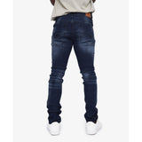 Soviet Mens Fashion Skinny Jeans In Dark Indigo