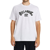 Billabong Mens Arch Wave Short Sleeves T-Shirt In White