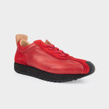 Ben Sherman Mens Henry Leather Sneakers In Red