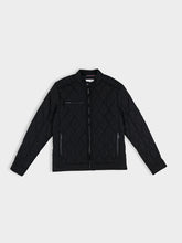 Ben Sherman Quilted Bomber Jacket In Black