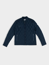 Ben Sherman Quilted Bomber Jacket In Navy