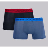 Jockey® 2 Pack Boys Pouch Trunks In Black/Sea Storm