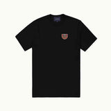 Tshepo Jeans Mens Embroidered Felt Badge T-Shirt In Black