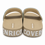 Enrico Coveri Mens Slides In Bone