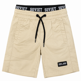 Soviet Boys Humphrey Elasticated Fashion Shorts In Khaki