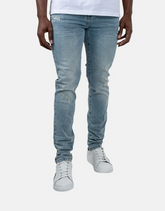 Ben Sherman Abrasion Denim Slim Fit Light Blue Jeans
