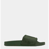 Ben Sherman Mens Target Embossed Slides Olive