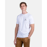 Ben Sherman Ecn003 Entry Tar Print Crew Neck White