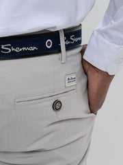 Ben Sherman Mens Straight Fit Chinos In Sustained Grey