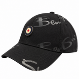 Ben Sherman Mens George Plastisol Cap In Black