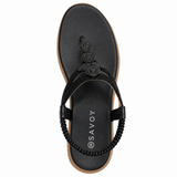 Savoy Ladies Laqkriley Sandals In Black