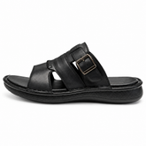 Hush Puppies Mens Gerrie Nubuck Sandals In Black