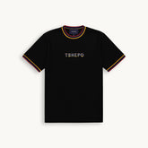 Tshepo Jeans Unisex Flag Ribbed T-Shirt In Black