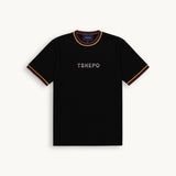 Tshepo Jeans Unisex Flag Ribbed T-Shirt In Black