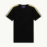 Tshepo Jeans Flag Shoulder Tape T-Shirt Black