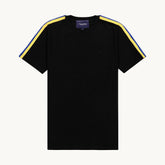 Tshepo Jeans Flag Shoulder Tape T-Shirt Black